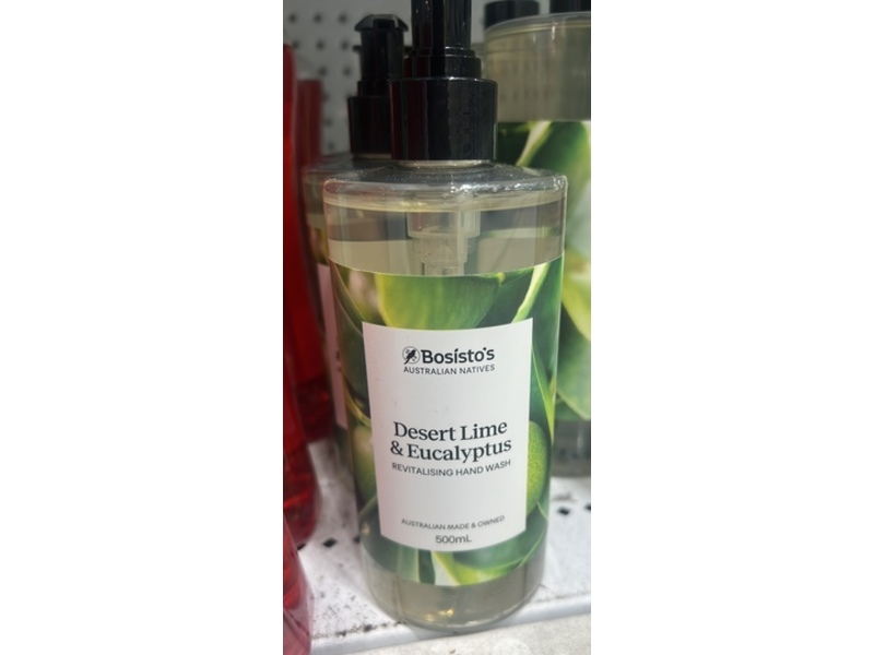 Bosisto's Revitalising Hand Wash, Desert Lime & Eucalyptus, 500 mL
