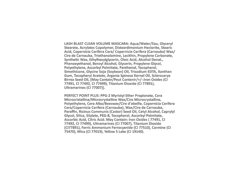 Covergirl Lash Blast Clean Volume Mascara, 800 Very Black & Perfect Point Plus Eye Pencil, 200 Black Onyx, 0.008 oz/0.23 g