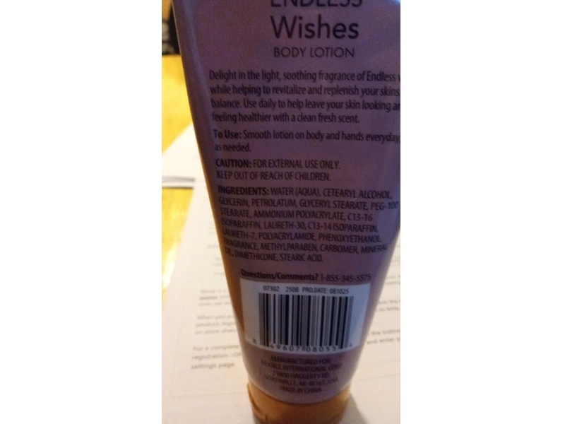 Spa Luxury Body Lotion, Endless Wishes, 5.5 oz/156 g