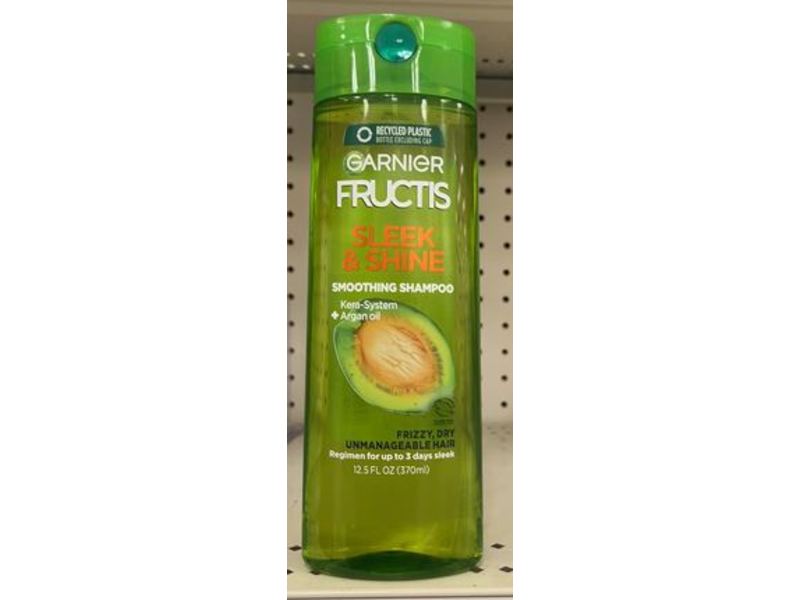 Garnier Fructis Sleek & Shine Smoothing Shampoo, 12.5 fl oz/370 ml