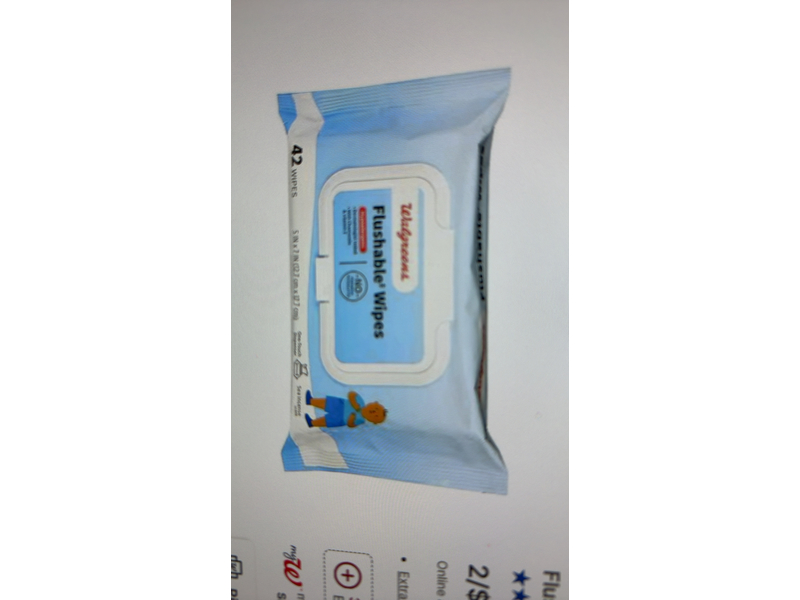 Walgreens Flushable Wipes, Chamomile & Vitamin E, 42 Counts