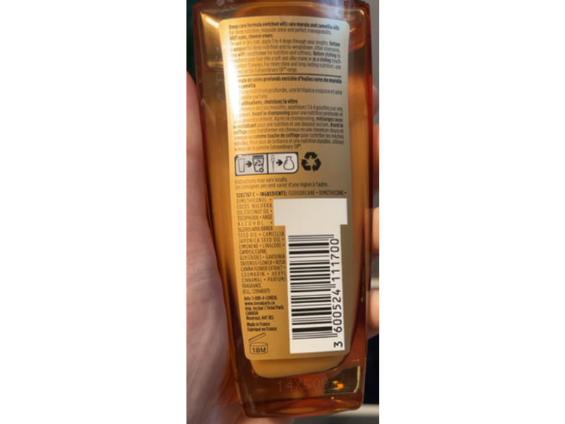 L'Oreal Paris Sublime Hair Perfector Extraordinary Leave-In Oil, 100 mL