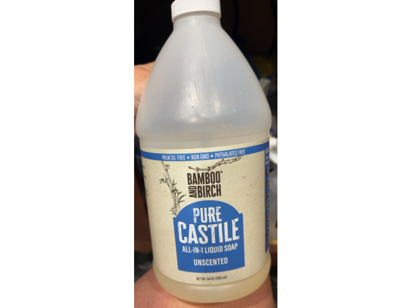 Bamboo & Birch Pure Castile All-In-1 Liquid Soap, 64 oz/1892 mL