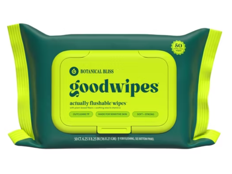 Goodwipes Flushable Wipes, Botanical Bliss, 50 Count