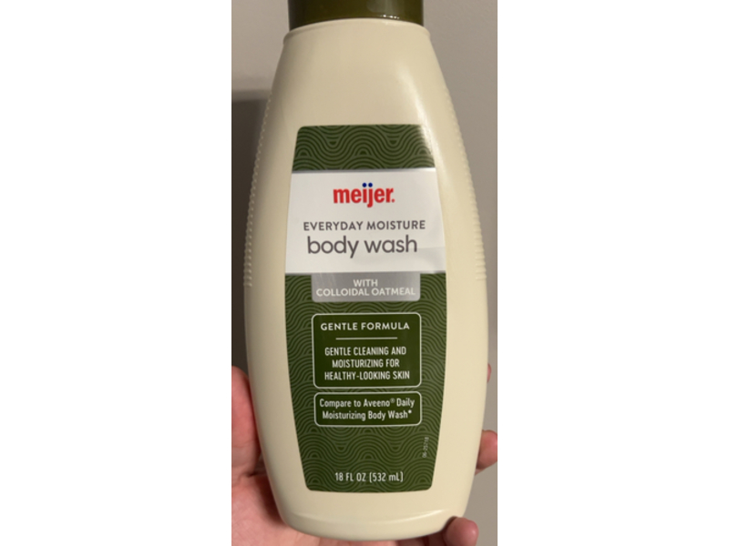 Meijer Everyday Moisture Body Wash, Colloidal Oatmeal, 18 fl oz/532 mL