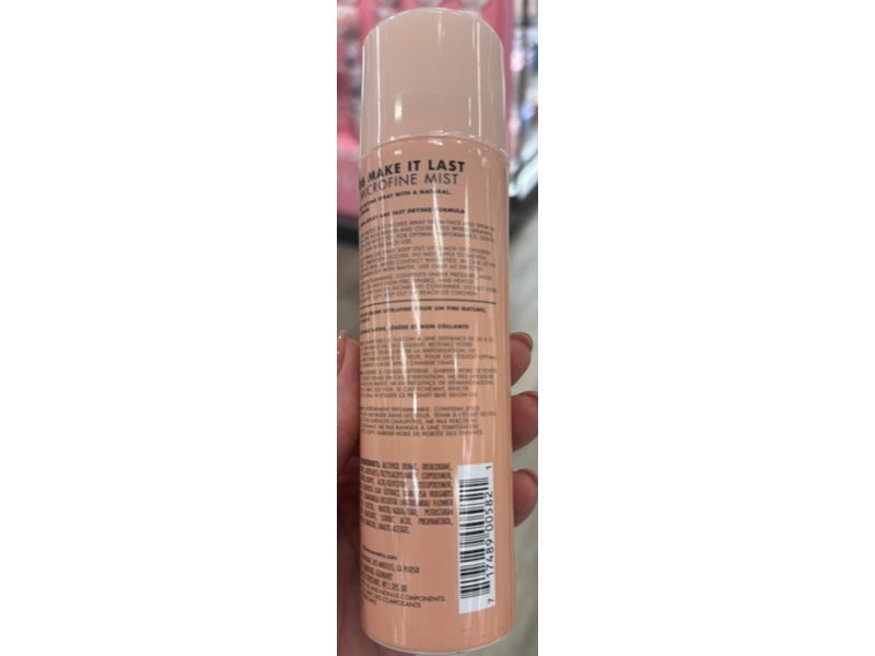 Milani Make It Last Microfine Mist Setting Spray, Natural Finish, 3.89 fl oz/115 mL