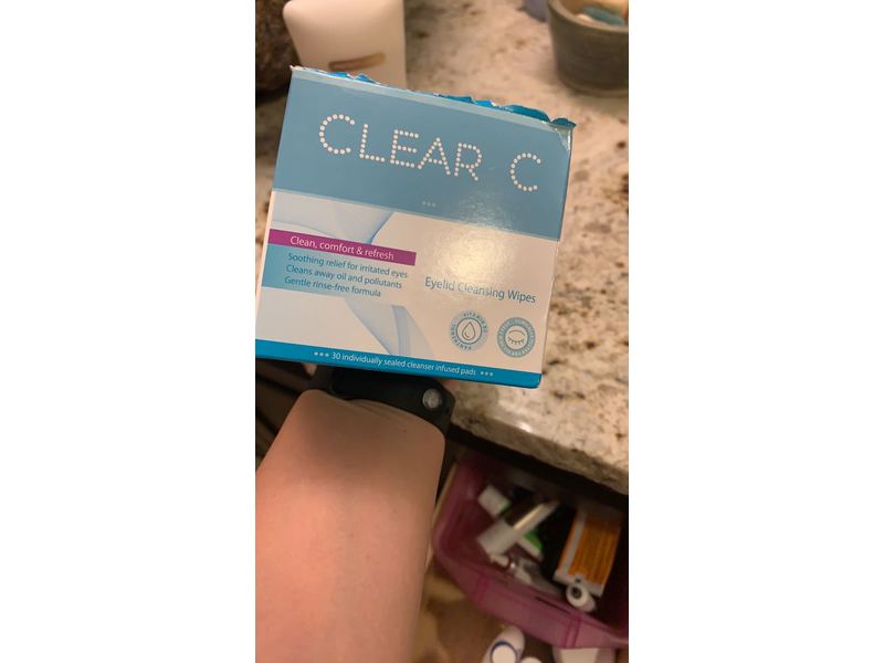 Clear C Eyelid Cleansing Wipes Clean, Comfort & Refresh, 30 Count