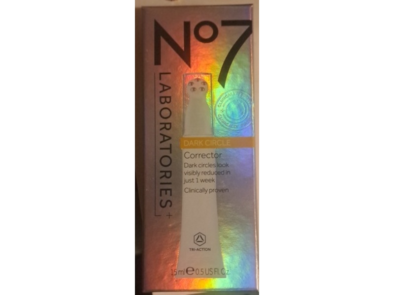 No7 Laboratories+ Dark Circle Corrector, Light/Medium, 0.5 fl oz/15 mL