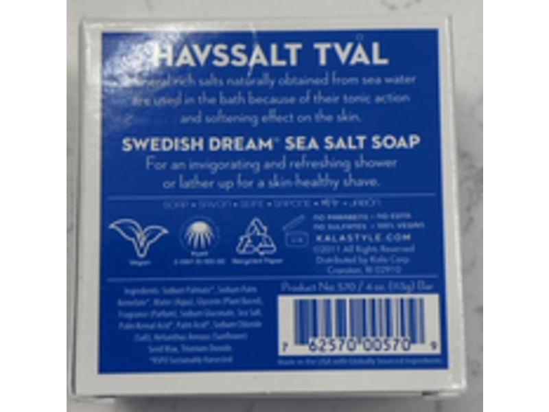 Kala Style Swedish Dream Sea Salt Soap, 4 oz/113 g