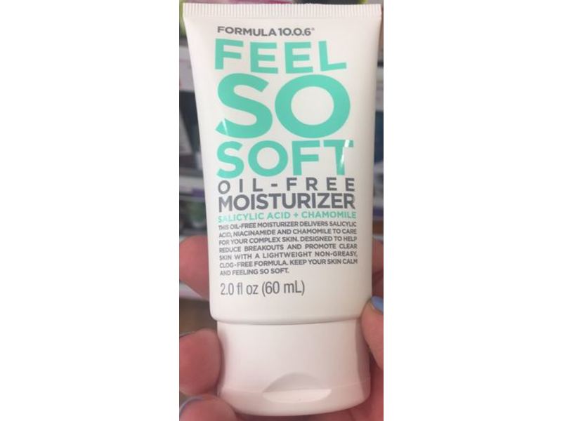 Formula 10.0.6 Feel So Soft Oil-Free Moisturizer, Salicyclic Acid + Chamomile, 2.0 fl oz/60 mL