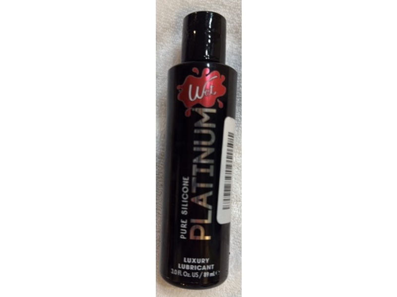 Wet Platinum Pure Silicone Lubricant, 3 fl oz/89 mL