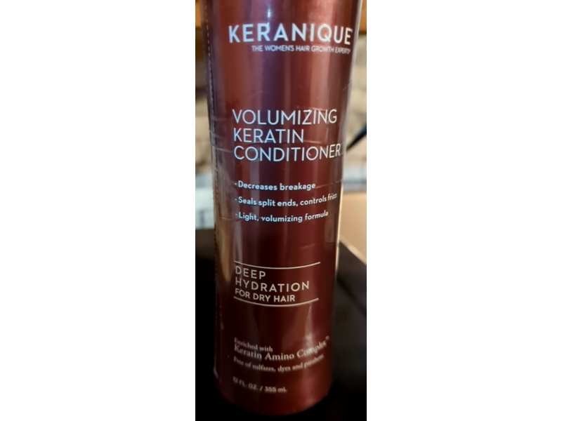 Keranique Volumizing Keratin Conditioner, 12 fl oz
