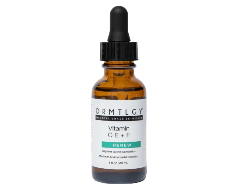 Drmtlgy Brightening Antioxidant Serum, Vitamin C E + F, 1 fl oz/30 mL