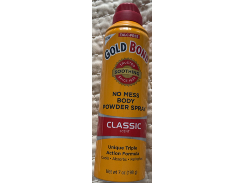 Gold Bond Body Powder Spray, Classic Scent, 7 oz/198 g