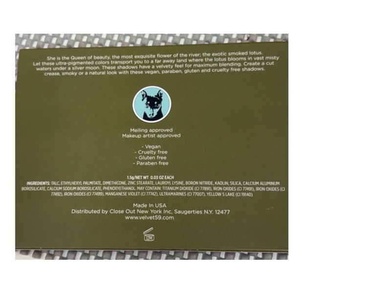 Velvet 59 The Exotic Lotus Palette, 0.03 oz/1.5 g