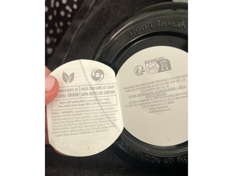 The Body Shop Fragranced Body Butter, Shea & Saffron, 6.75 oz/200 mL