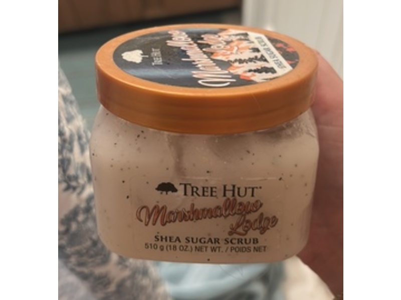 Tree Hut Shea Sugar Scrub, Marshmallow Lodge, 18 oz/510 g