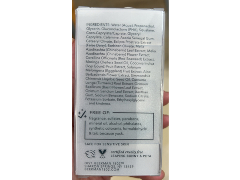 Beekman 1802 Blotting Booster Blemish Serum, PHA & Calamine, 0.5 fl oz/15 mL