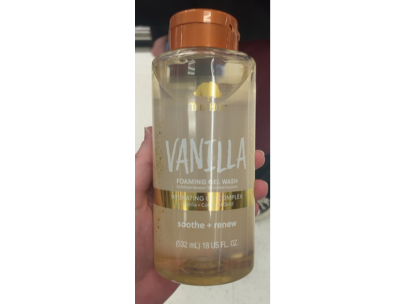 Tree Hut Hydrating Oil Complex Soothe + Renew Foaming Gel Wash, Vanilla, 18 fl oz/532 mL