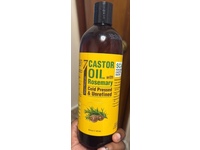 Seven Minerals Cold Pressed & Unrefined Castor Oil, Rosemary, 16 fl oz/473 mL - Image 3