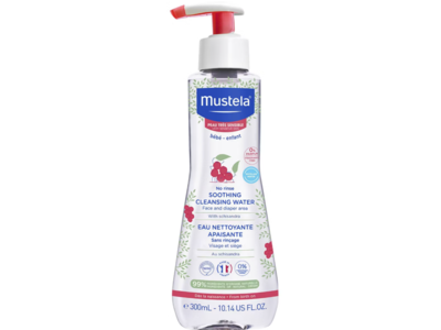 Mustela Sensitive No Rinse Soothing Cleansing Baby Micellar Water, 10.14 fl oz/300 mL