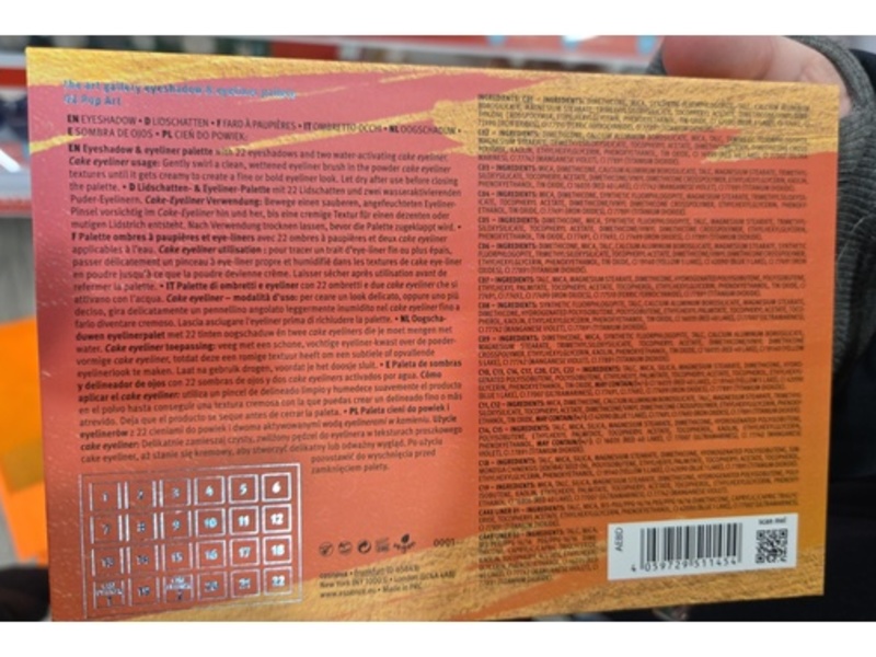 Essence The Art Gallery Eye Shadow & Eyeliner Palette, Pop Art, 0.63 oz/18 g