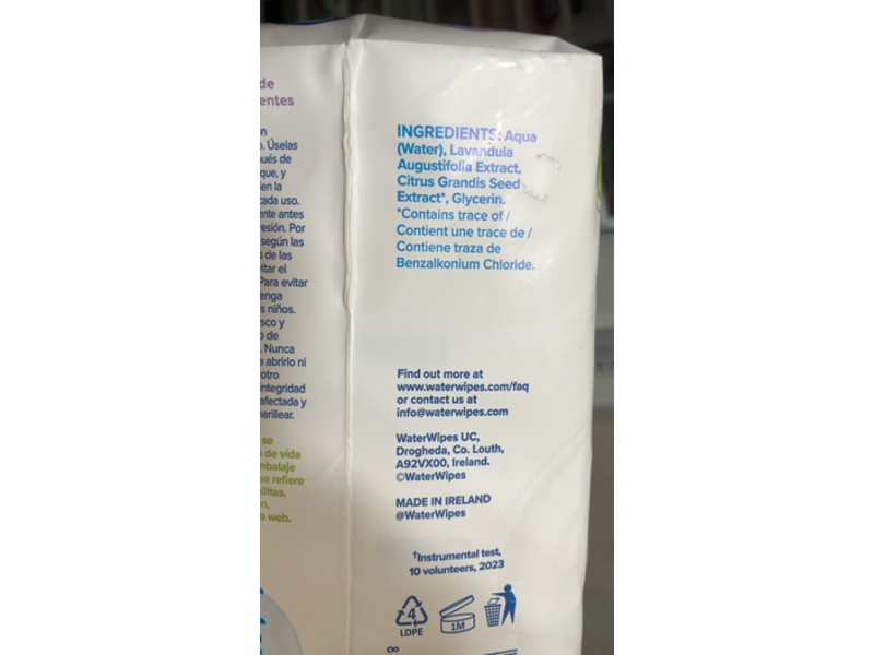 WaterWipes Soothing Clean Baby Wipes, 240 Count, Pack Of 4