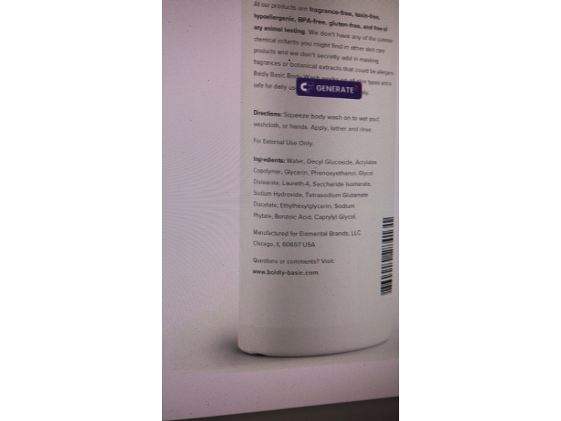 Boldly Basic Body Wash, 8.5 fl oz