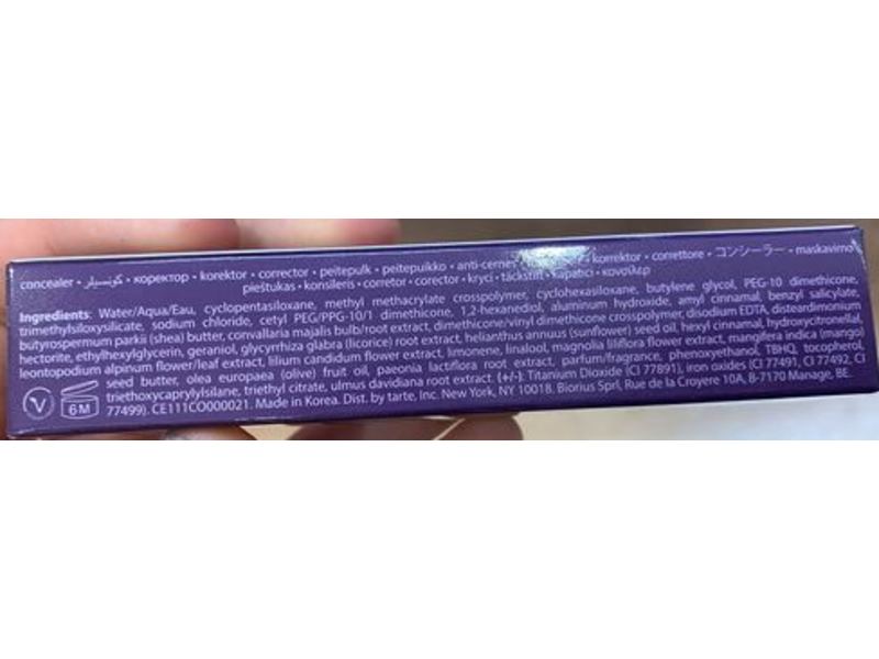 Tarte Shape Tape Contour Concealer, 35H Medium Honey, 0.3381 fl oz/10 mL