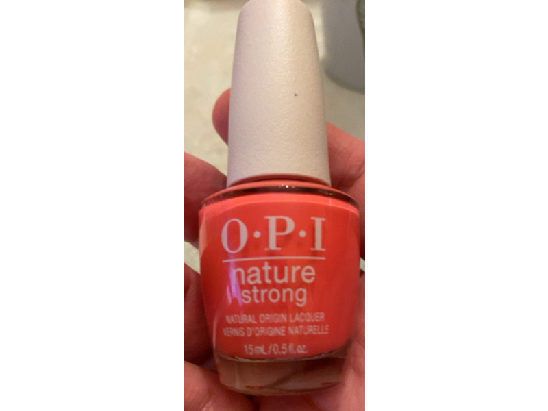 O.P.I Nature Strong Natural Origin Nail Lacquer, Big Bloom Energy, 0.5 fl oz/15 mL