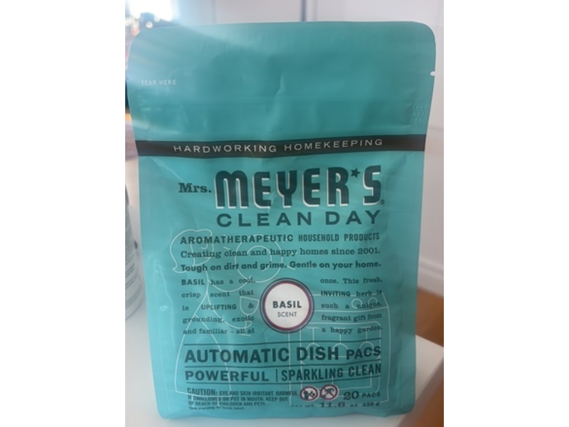 Mrs. Meyer's Clean Day Basil Automatic Dish PACS, 11.6 oz/330 g