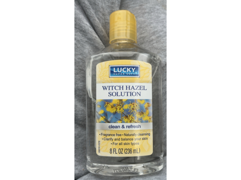 Lucky Super Soft Clean & Refresh Witch Hazel Solution, 8 fl oz/236 mL, 5 Count