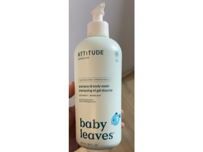 Attitude Baby Leaves Shampoo & Body Wash, Good Night, 16 fl oz/473 mL