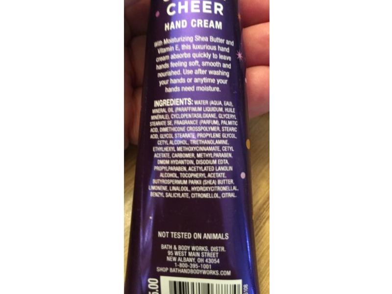 Bath and Body Works Merry Cherry Cheer Hand Cream, Shea Butter, 1 fl oz/29 mL