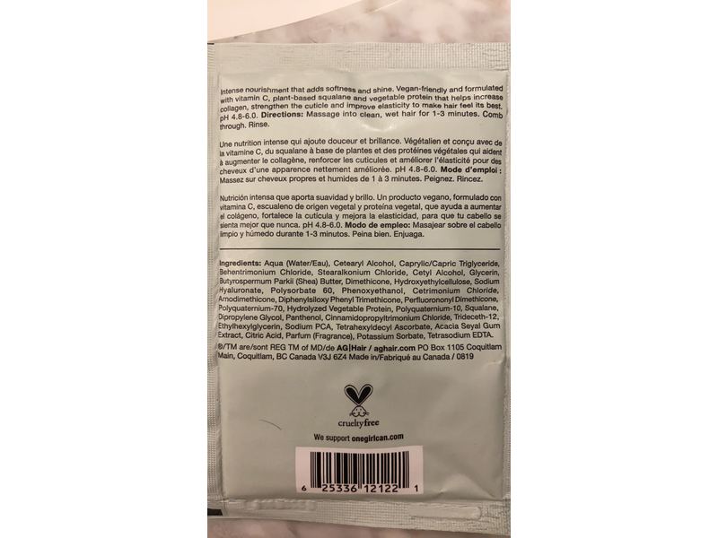 Ag Hair Care Vita C Conditioner, Repair, 0.5 fl oz/15 mL