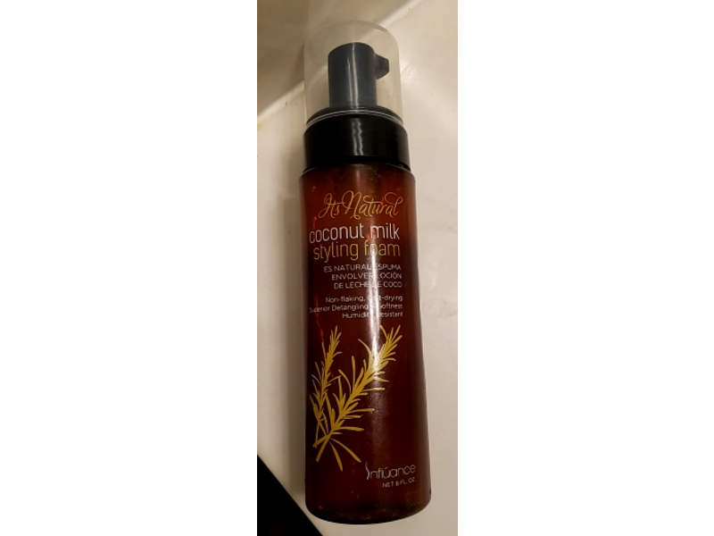Influance It’s Natural Styling Foam, Coconut Milk, 8 fl oz