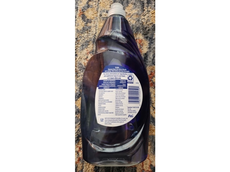 Dawn Platinum Dishwashing Liquid, Fresh Rain Scent, 24 fl oz/709 mL