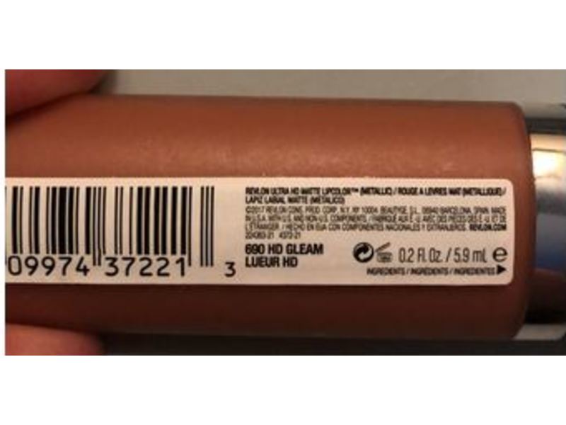 Revlon Ultra Hd Matte Metallic Lipcolor, 690 HD Gleam, 0.02 fl oz/5.9 mL
