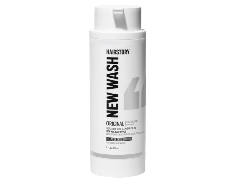 Hairstory New Wash Original Cleansing Cream, Fragrance Free, 8 fl oz/236 mL
