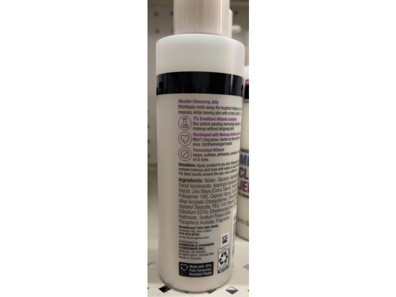 Neutrogena Makeup Melting Micellar Cleansing Jelly, 6.3 fl oz/186 mL