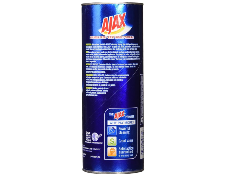 Ajax Powder Cleanser, Bleach, 21oz/595 g, Pack Of 2