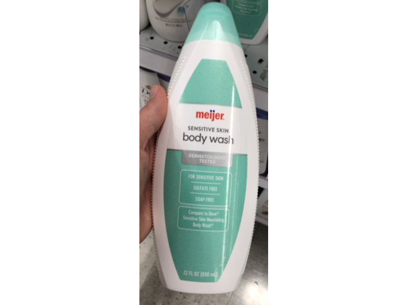 Meijer Sensitive Skin Body Wash, 22 fl oz/650 mL