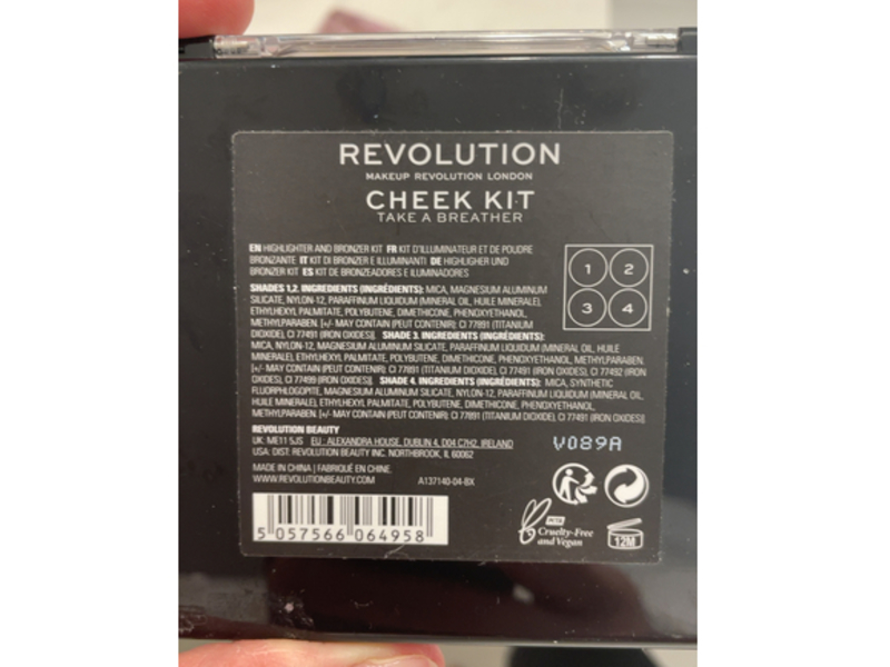 Makeup Revolution London Cheek Kit, Take A Breather, 0.08 oz/2.2 g