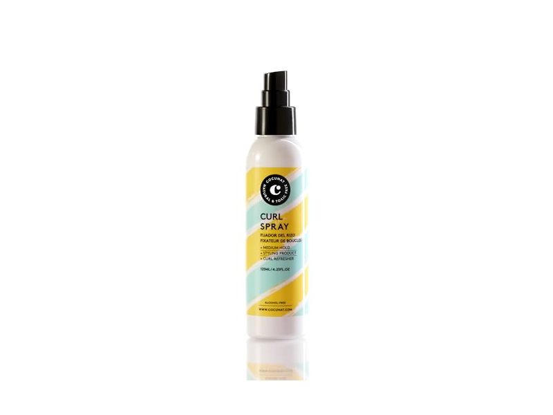Cocunat Curl Spray, Medium Hold, 4.23 fl oz/125 mL