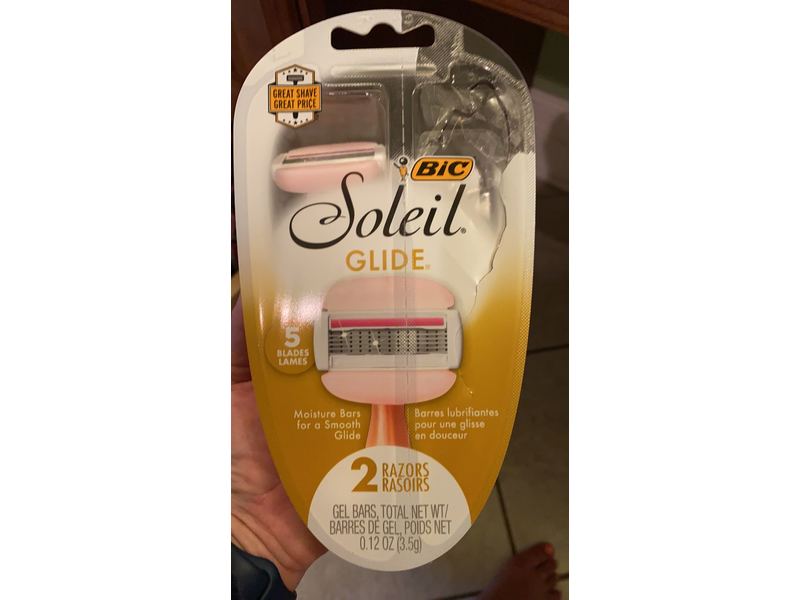 Bic Soleil Balance Razor For Women - Moisture Bars With Shea Butter - 2 Count Razors Per Package - Pack of 2 Packages