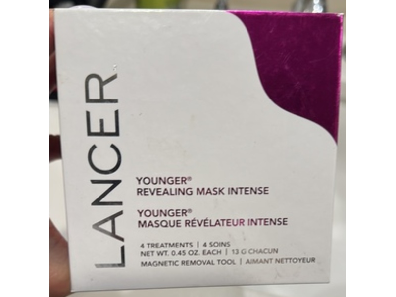 Lancer Younger Revealing Mask Intense Kit, 0.45 oz/13 g, 4 Count