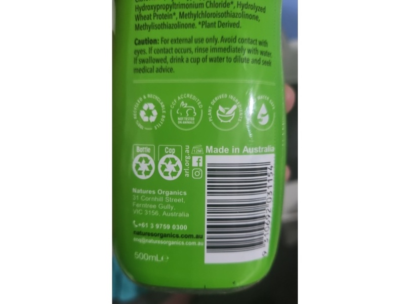 Natures Organics Fruits Shampoo, Apple Fresh, 500 mL