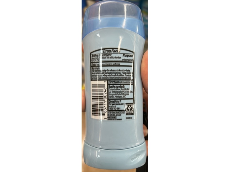 Suave Invisible Solid Antiperspirant Deodorant, Tropical Paradise, 2.6 fl oz/74 g, 12 Count