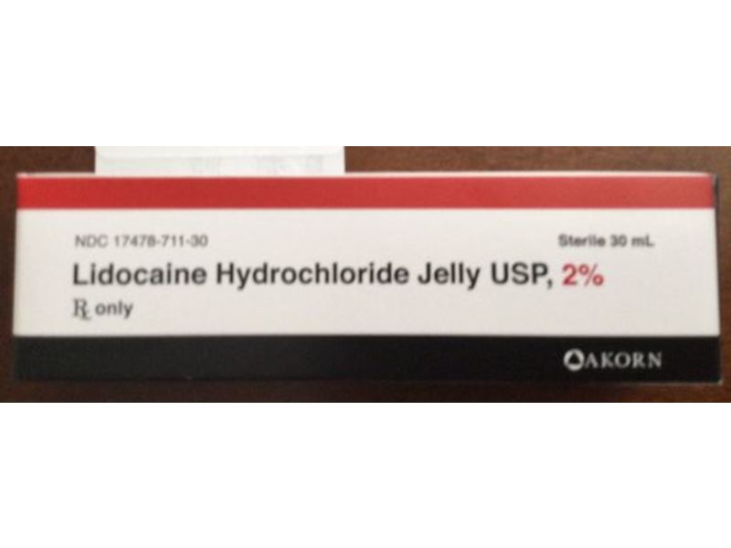 Lidocaine Hydrochloride Jelly USP 2%, 5mL, Akorn Pharmaceuticals (RX)