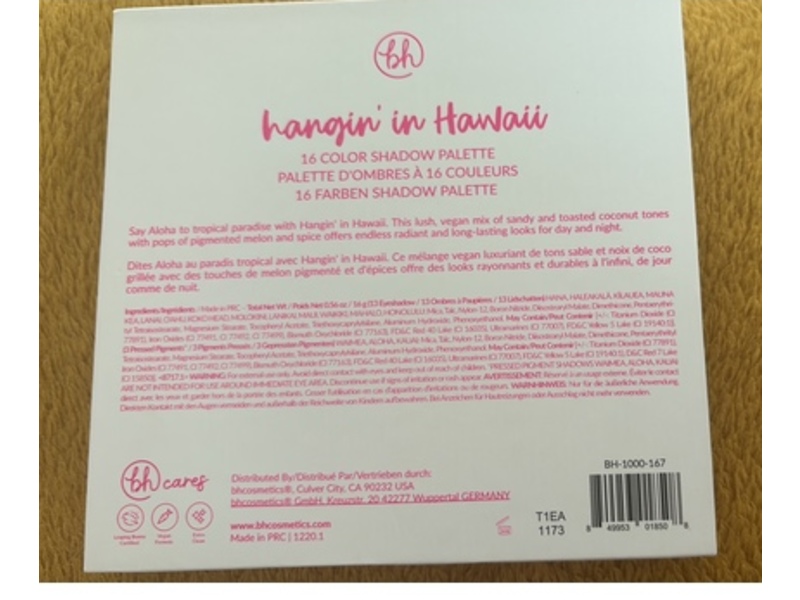 Hawaii Eye Shadow Palette, 0.56 oz/16 g